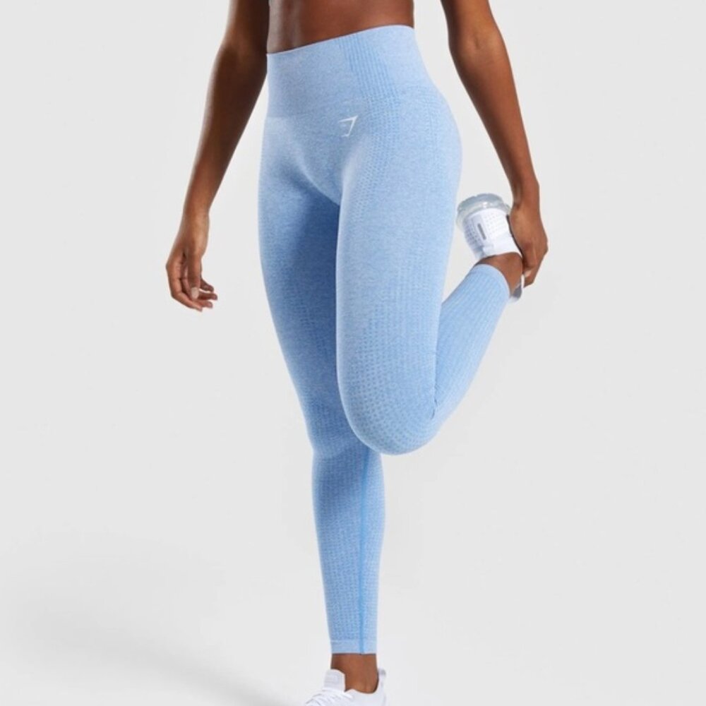 Gymshark Vital Seamless Light Blue Leggings Size XS/S